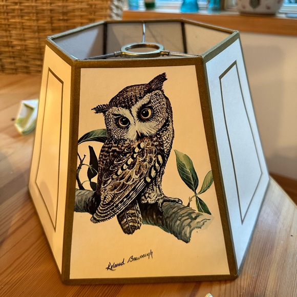 Leland Brewsaugh Owl Lampshade. Vintage - Picture 2 of 6